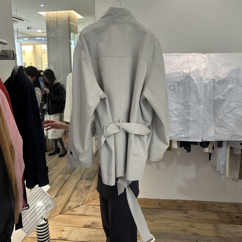 CREAM VILLA東大門實拍女士新款26春季夾克含腰帶CREAMVILLA夾克