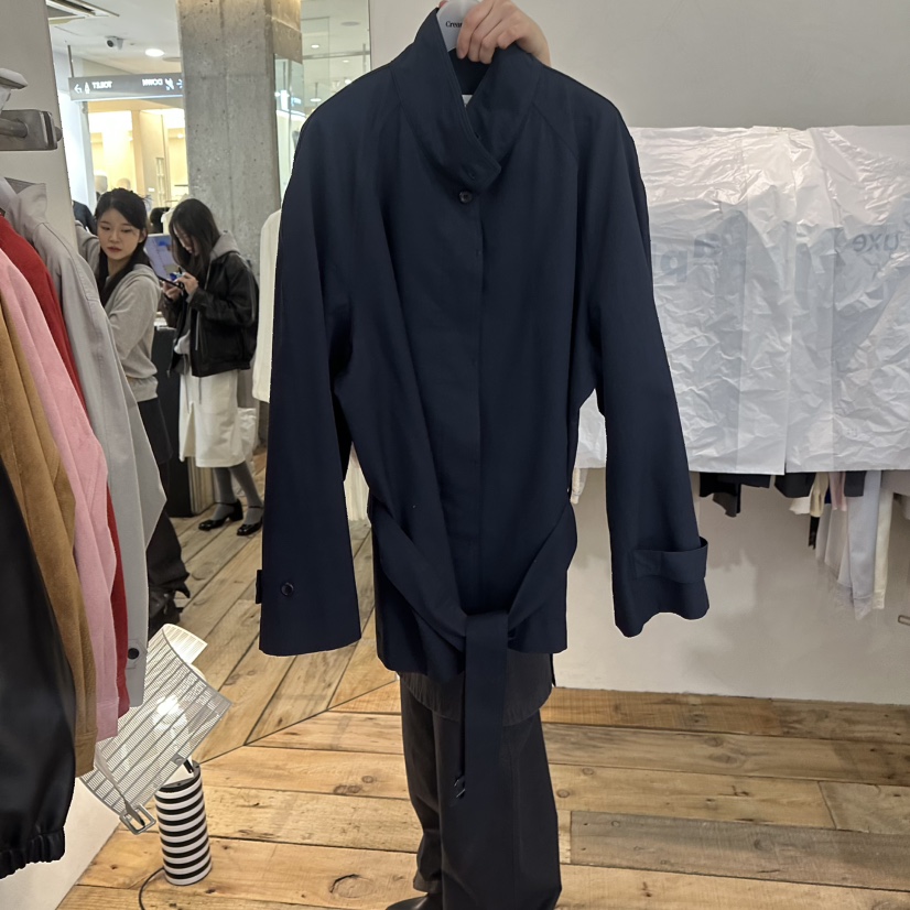 CREAM VILLA東大門實拍女士新款26春季夾克含腰帶CREAMVILLA夾克圖色2