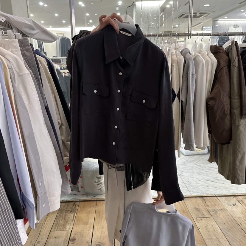 CREAM VILLA東大門代購女士新品職業襯衫蕾絲衫口袋CREAMVILLA襯衫/蕾絲衫圖色3