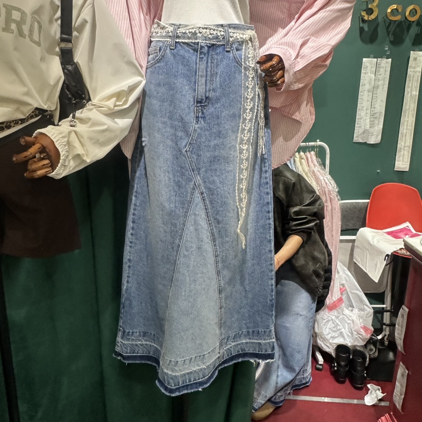 3COLOR東大門實拍女裝新款休閑長裙Three color長裙圖色1