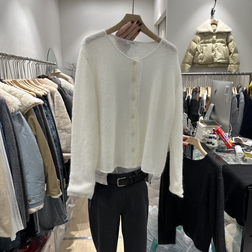 DDAY東大門實拍女士新款26春季職業推薦時尚熱賣人氣針織衫DDAY針織衫圖色1