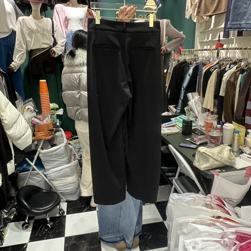 3COLOR韓國代購女士新款時尚休閑褲不含腰帶Three color休閑褲