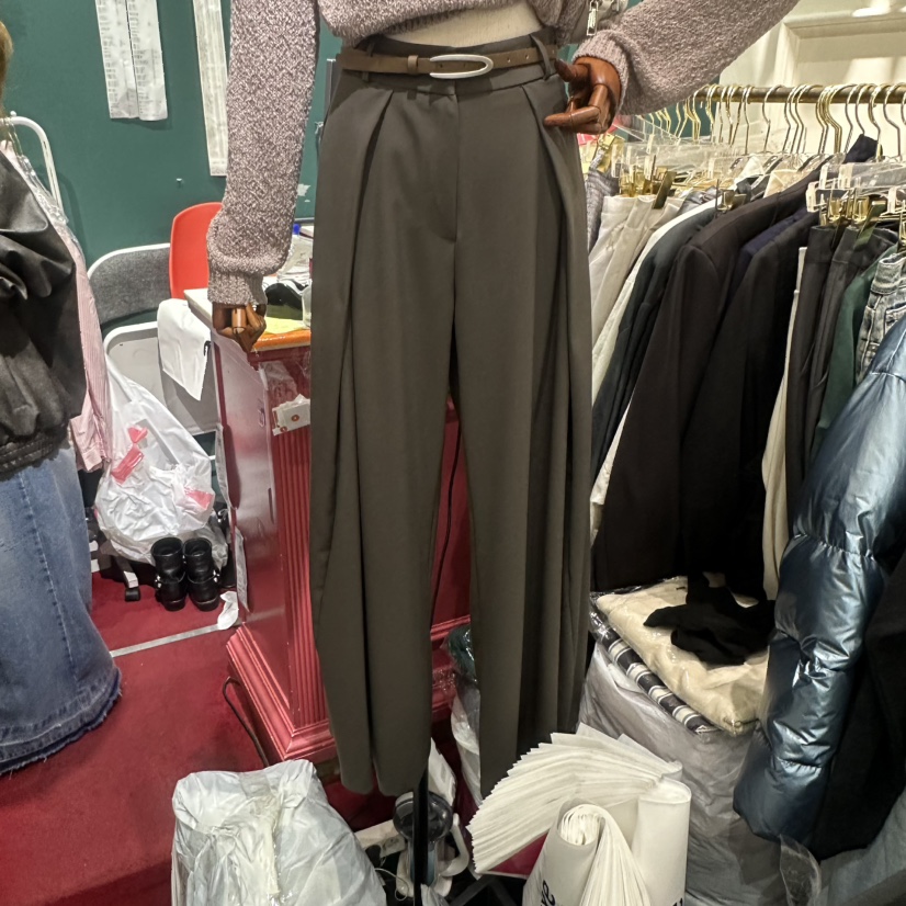 3COLOR韓國代購女士新款時尚休閑褲不含腰帶Three color休閑褲圖色1