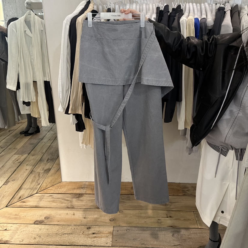 CREAM VILLA東大門實拍女士新款時尚休閑褲不含裙水洗CREAMVILLA休閑褲圖色3