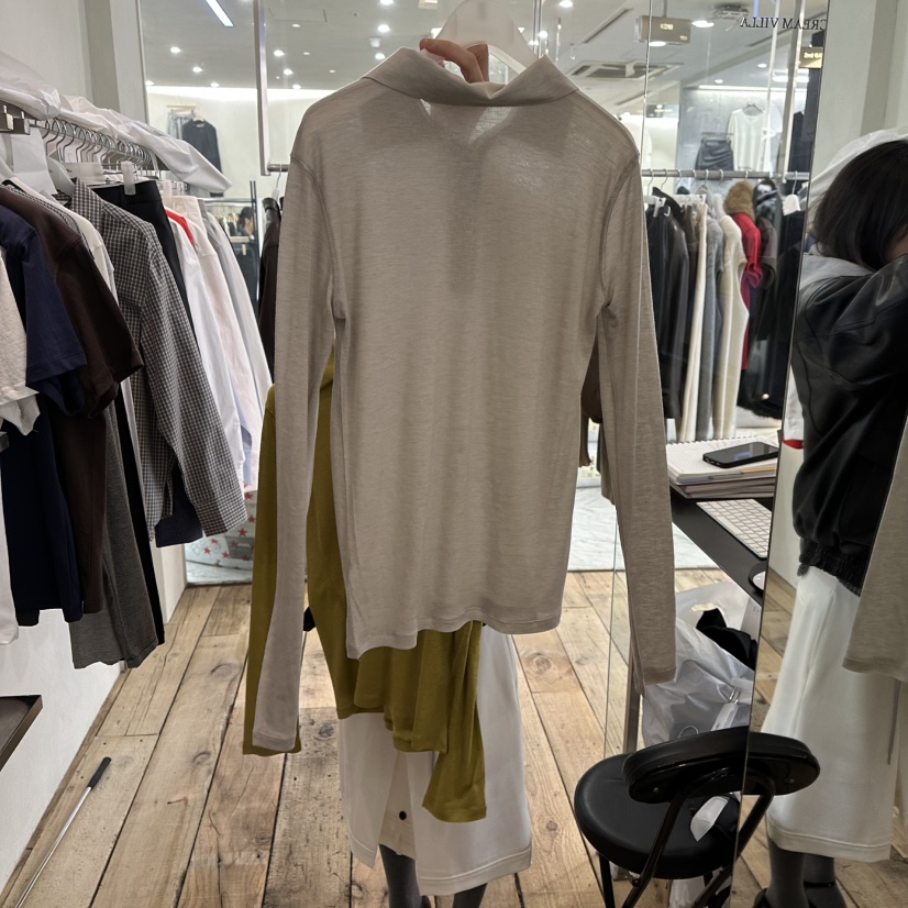 CREAM VILLA東大門直郵女裝新款時尚長袖T恤CREAMVILLA長袖T恤