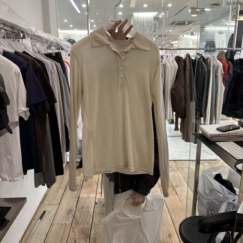 CREAM VILLA東大門直郵女裝新款時尚長袖T恤CREAMVILLA長袖T恤圖色2