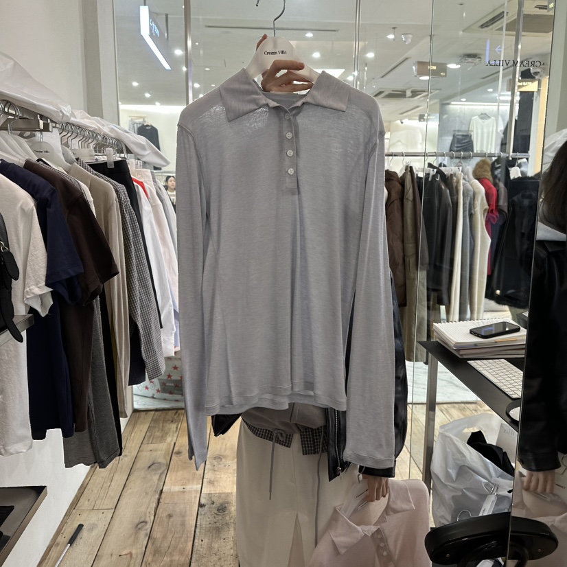 CREAM VILLA東大門直郵女裝新款時尚長袖T恤CREAMVILLA長袖T恤圖色4