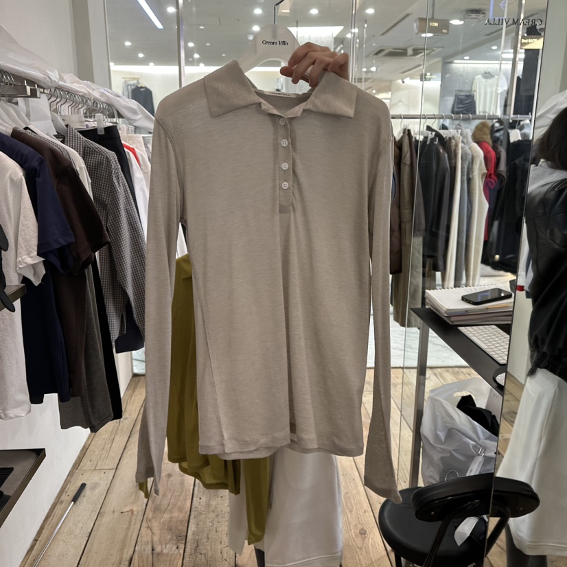 CREAM VILLA東大門直郵女裝新款時尚長袖T恤CREAMVILLA長袖T恤圖色7