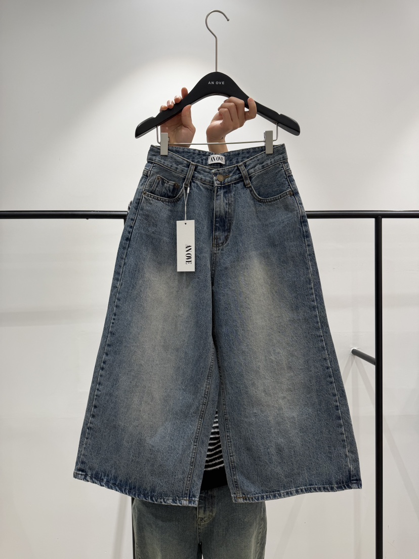 ANOVE韓國直郵女士新品熱賣真品26春夏推薦職業時尚牛仔褲ANOVE牛仔褲圖色1