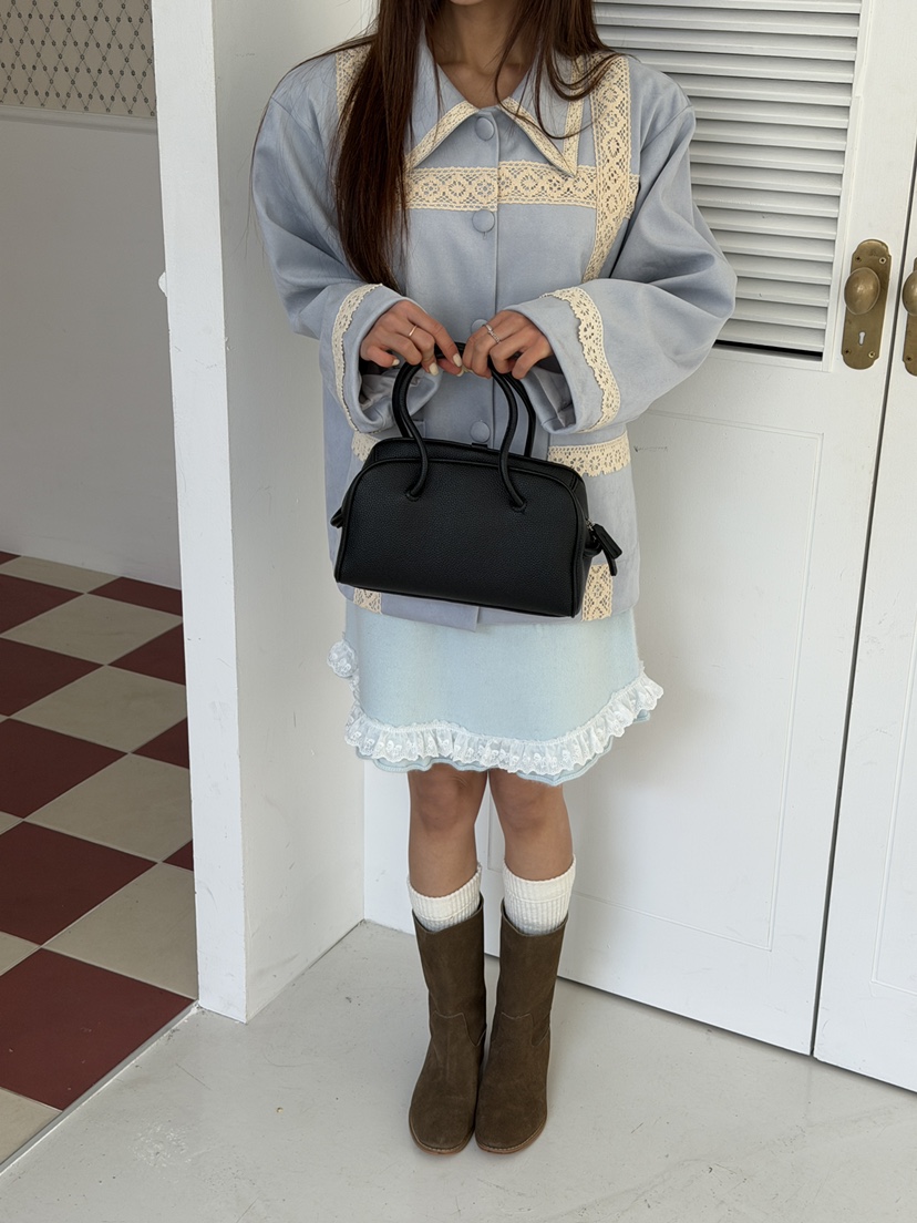 MAISONDEGLORY韓國代購女裝新款人氣真品推薦時尚夾克麂皮MAISON DE GLORY夾克