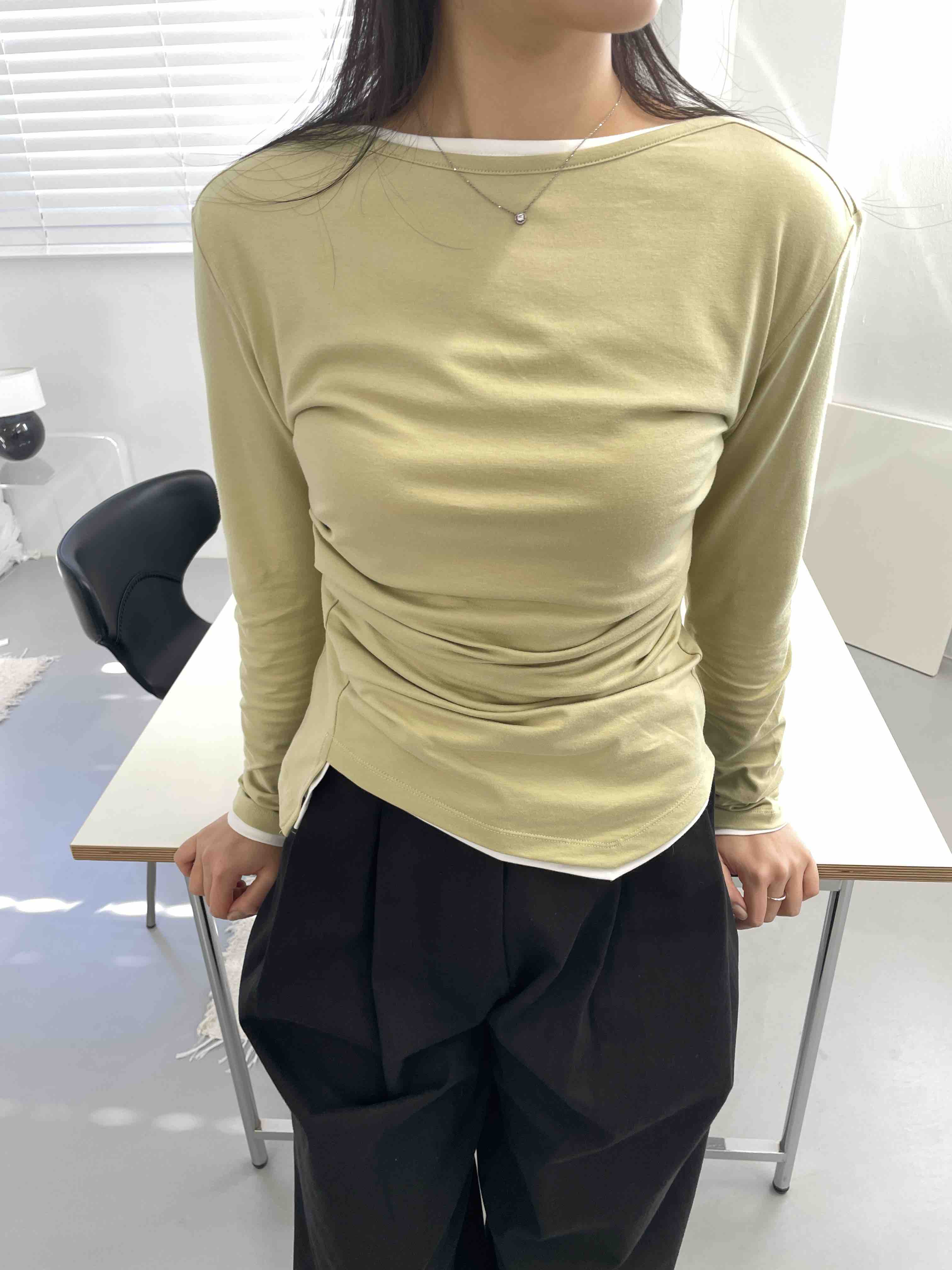 EDITION-P韓國直郵女士新品推薦人氣休閑熱賣襯衫蕾絲衫EDITION/CHAHEE襯衫/蕾絲衫