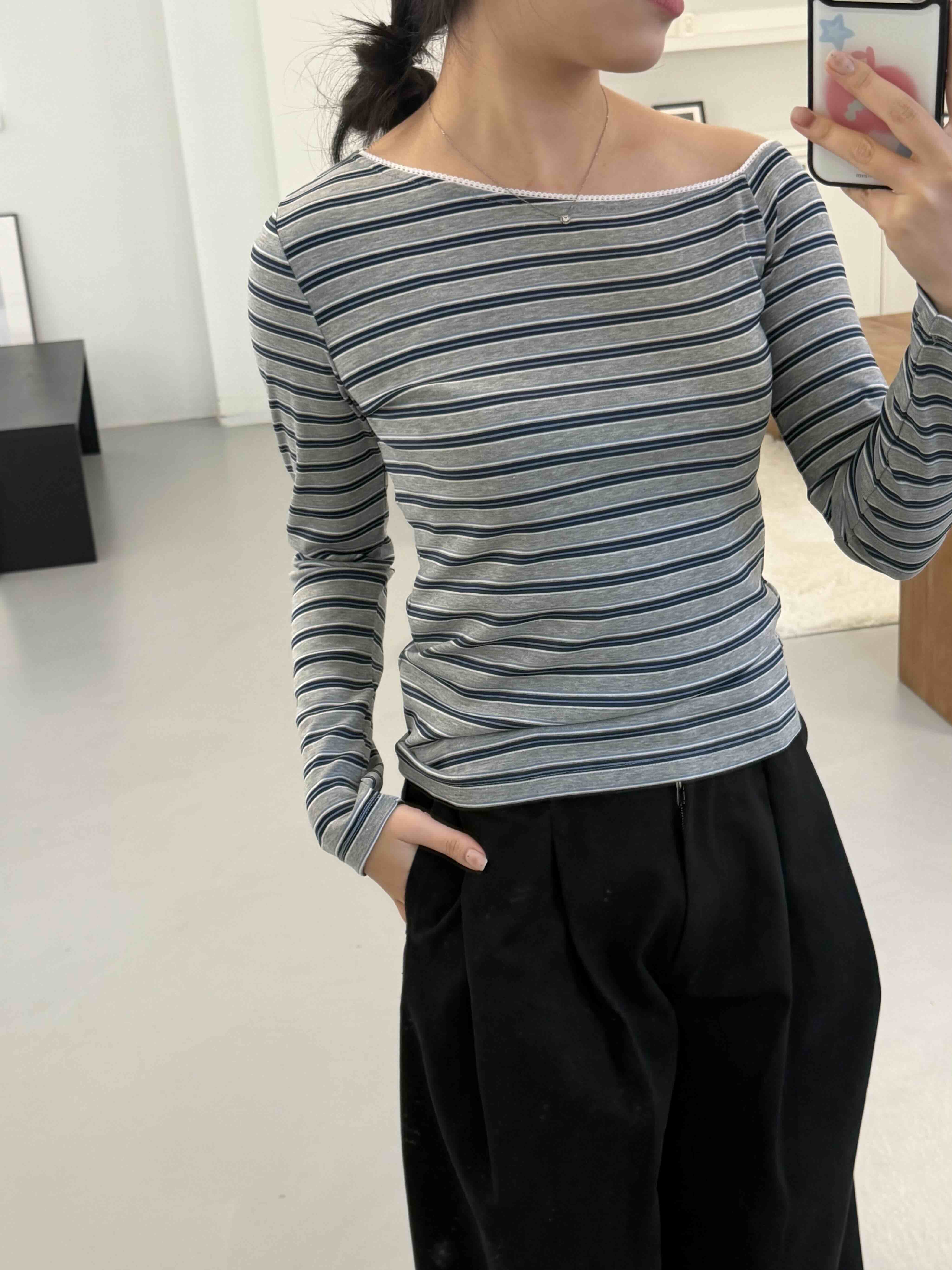 EDITION-P韓國直郵女裝新款職業人氣26春夏推薦休閑長袖T恤EDITION/CHAHEE長袖T恤