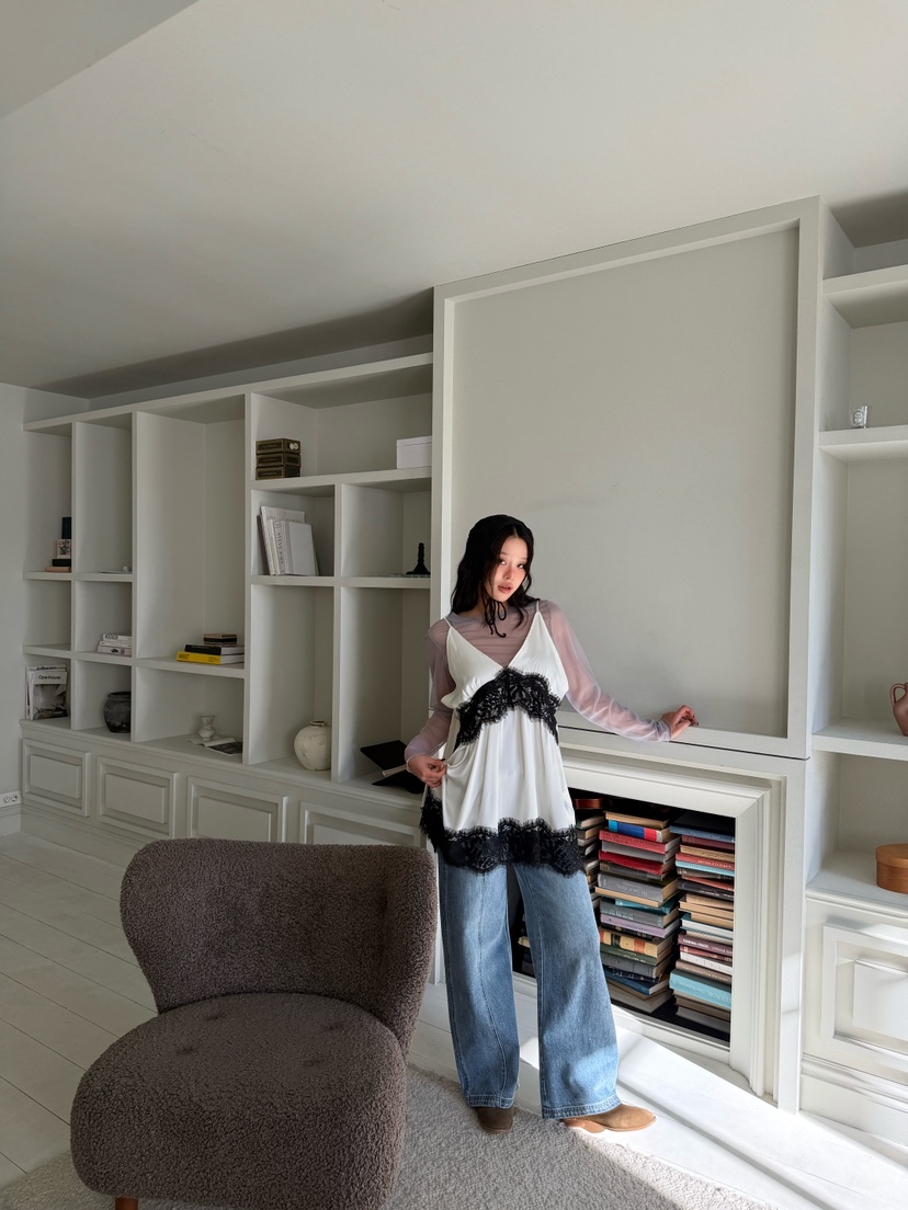 MAISONDEGLORY東大門實拍女裝新品推薦真品休閑連衣裙雪紡MAISON DE GLORY連衣裙