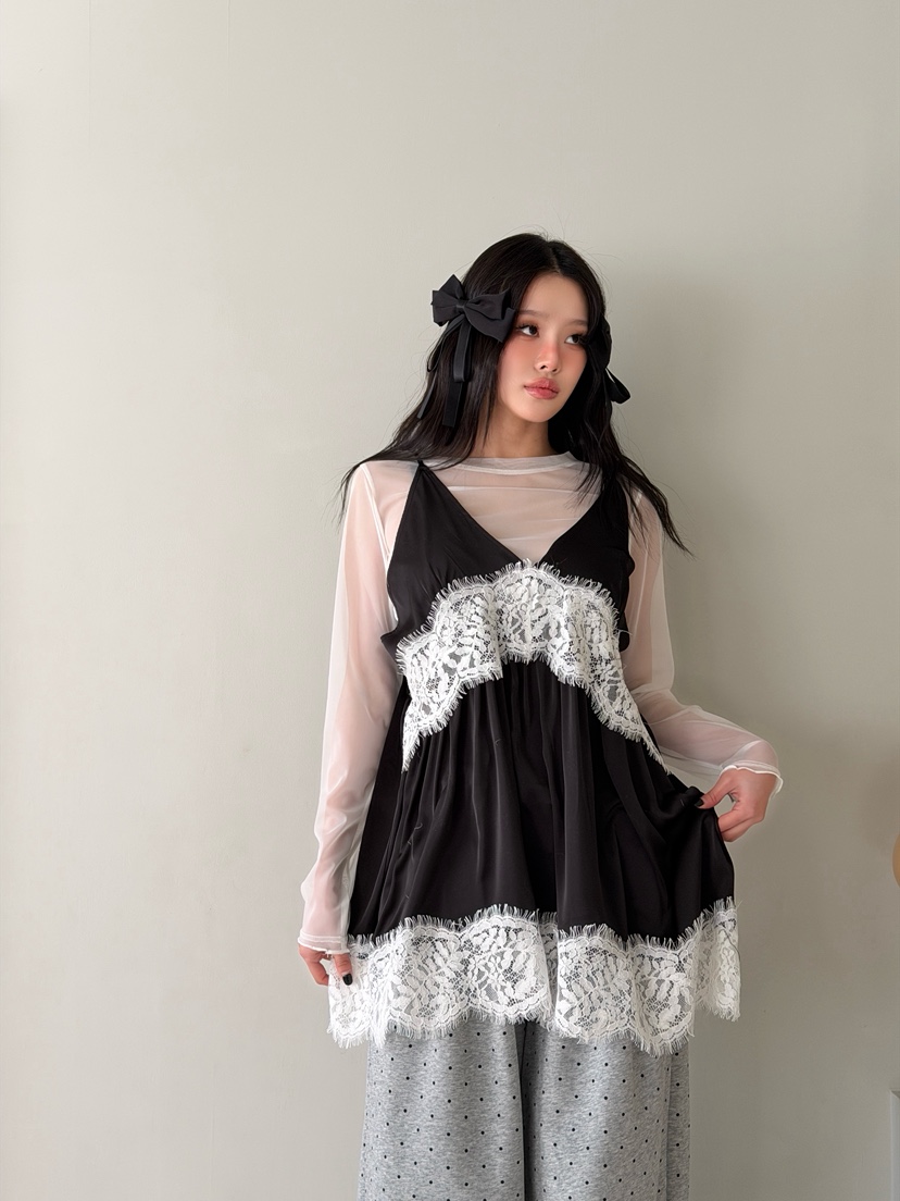 MAISONDEGLORY東大門實拍女裝新品推薦真品休閑連衣裙雪紡MAISON DE GLORY連衣裙