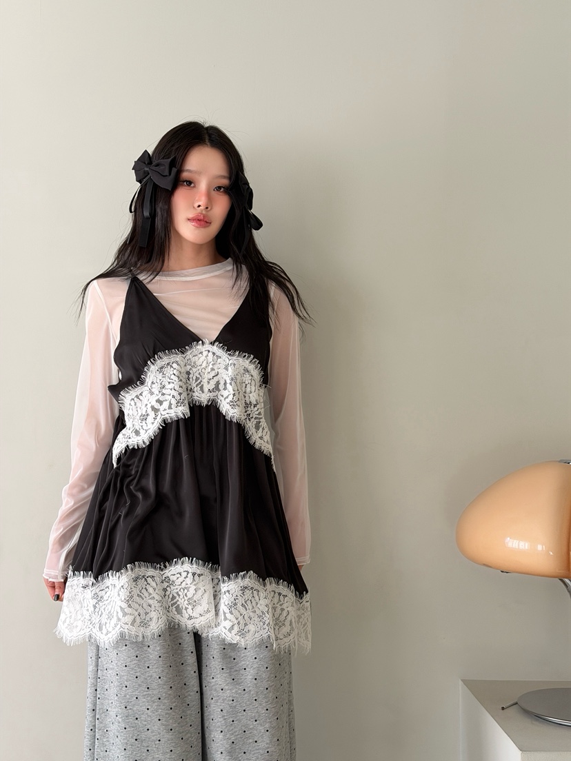 MAISONDEGLORY東大門實拍女裝新品推薦真品休閑連衣裙雪紡MAISON DE GLORY連衣裙