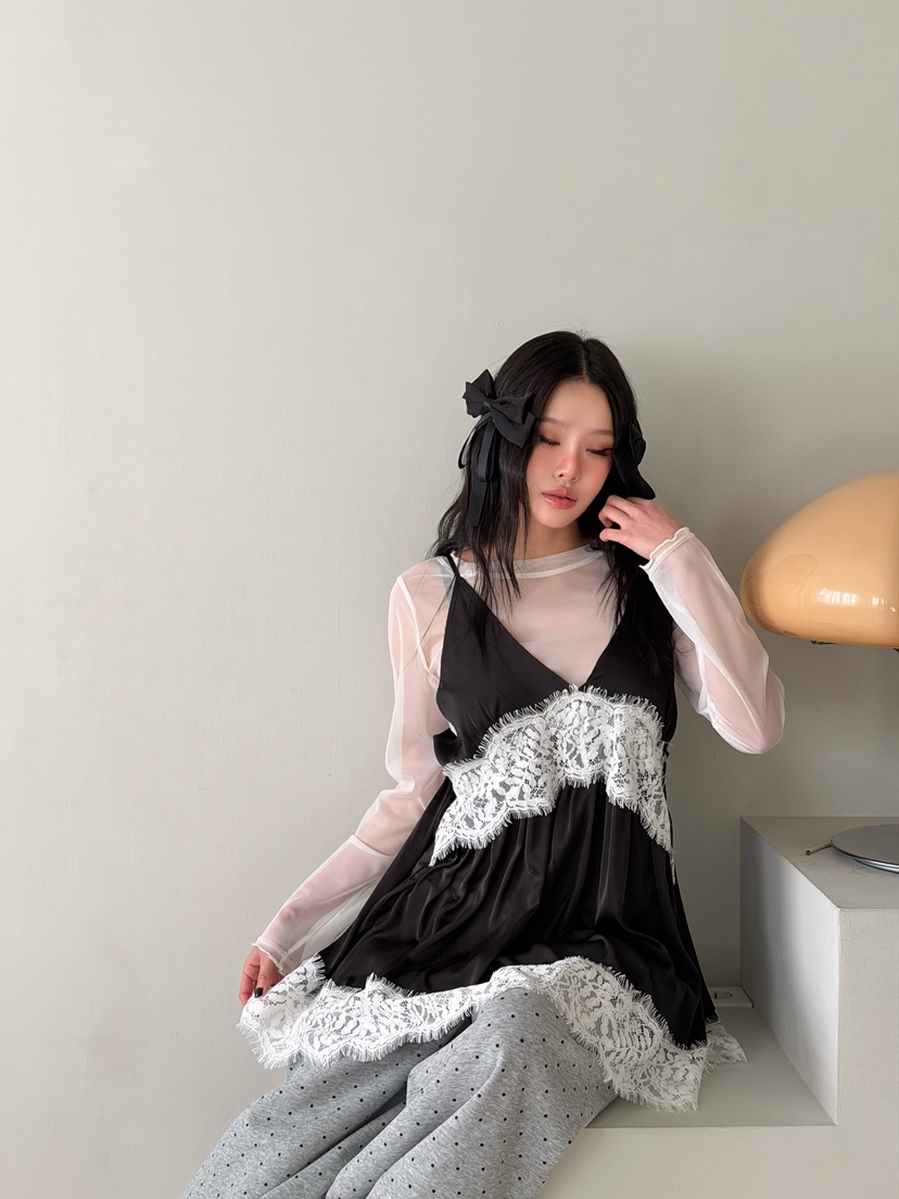 MAISONDEGLORY東大門實拍女裝新品推薦真品休閑連衣裙雪紡MAISON DE GLORY連衣裙