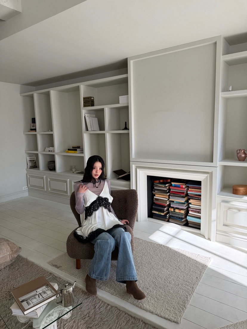 MAISONDEGLORY東大門實拍女裝新品推薦真品休閑連衣裙雪紡MAISON DE GLORY連衣裙