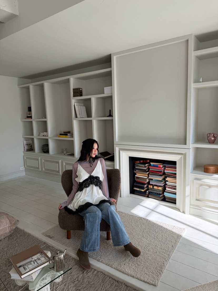 MAISONDEGLORY東大門實拍女裝新品推薦真品休閑連衣裙雪紡MAISON DE GLORY連衣裙