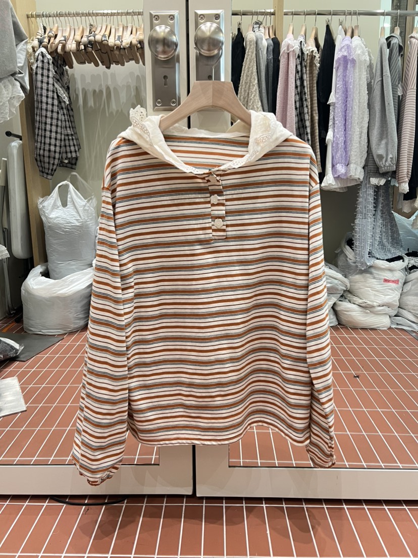 BE&amp;BE東大門代購女裝新品真品時尚推薦長袖T恤連帽衫BE&be長袖T恤圖色2