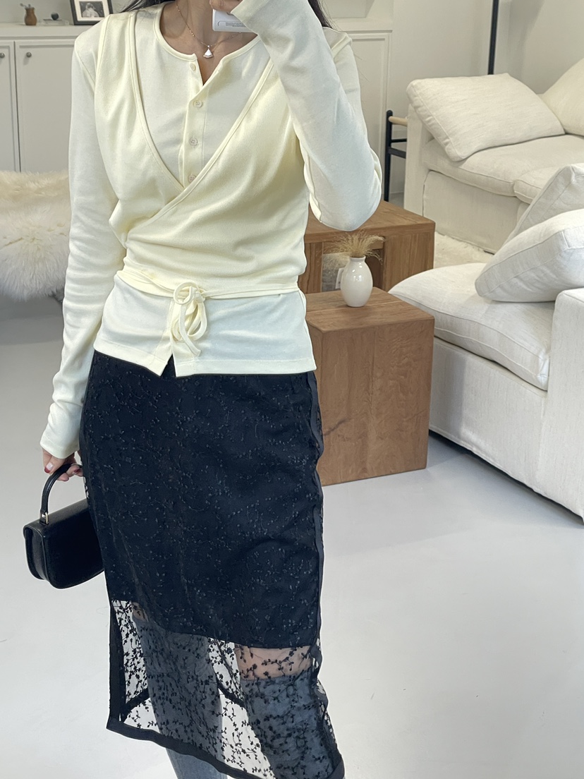 EDITION-P東大門代購女士新品時尚26春夏休閑長袖T恤羊毛衫EDITION/CHAHEE長袖T恤