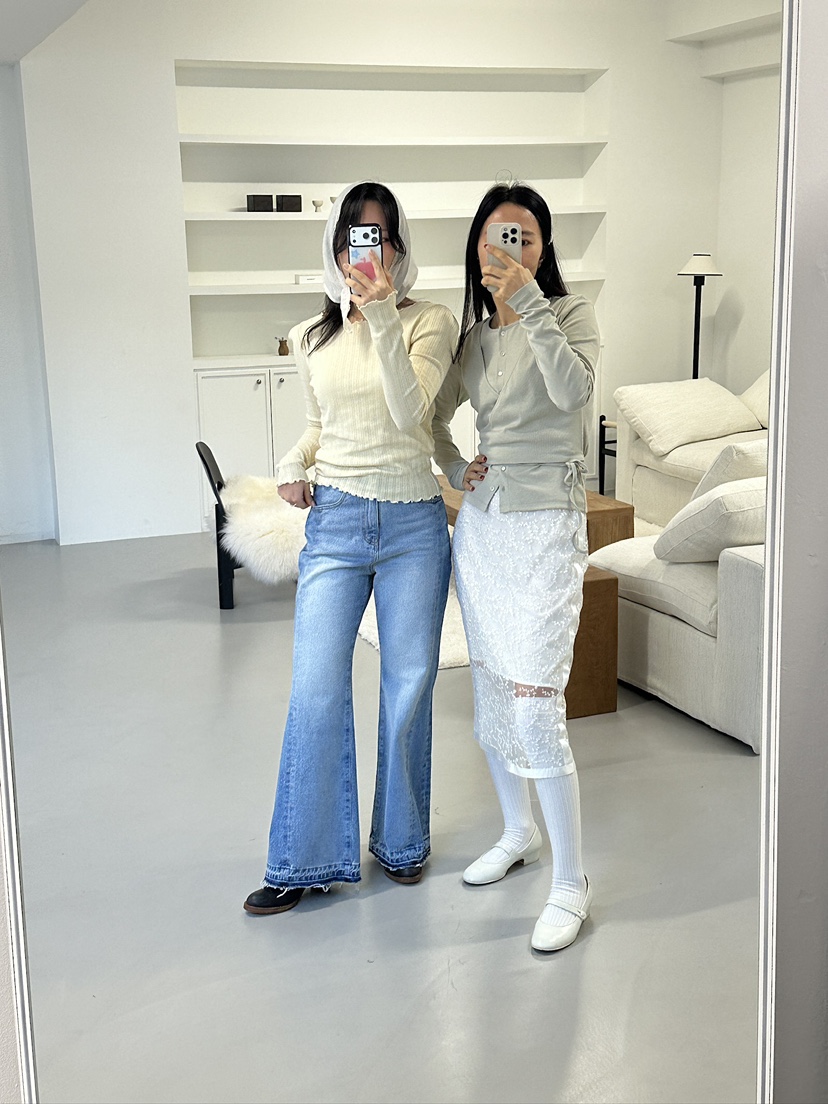 EDITION-P東大門代購女士新品時尚26春夏休閑長袖T恤羊毛衫EDITION/CHAHEE長袖T恤