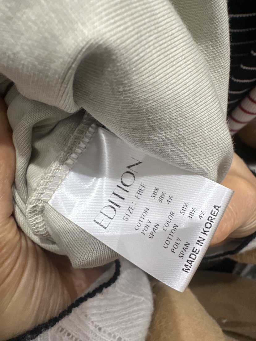 EDITION-P東大門代購女士新品時尚26春夏休閑長袖T恤羊毛衫EDITION/CHAHEE長袖T恤