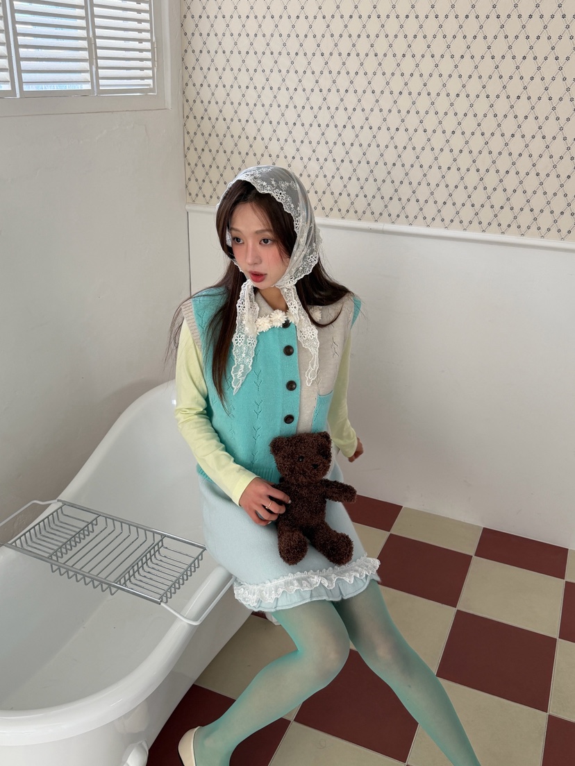 MAISONDEGLORY韓國代購女士新品26春夏推薦人氣馬甲口袋開衫MAISON DE GLORY馬甲