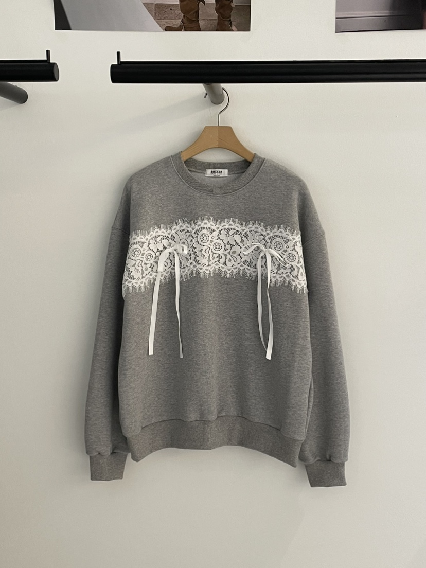 BUTTER-P東大門直郵女裝新款職業休閑人氣推薦時尚衛衣蕾絲BUTTER-P衛衣圖色2