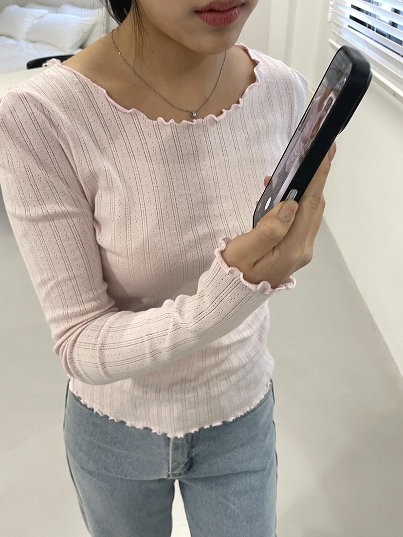 EDITION-P東大門代購女士新款推薦26春夏人氣熱賣長袖T恤EDITION/CHAHEE長袖T恤