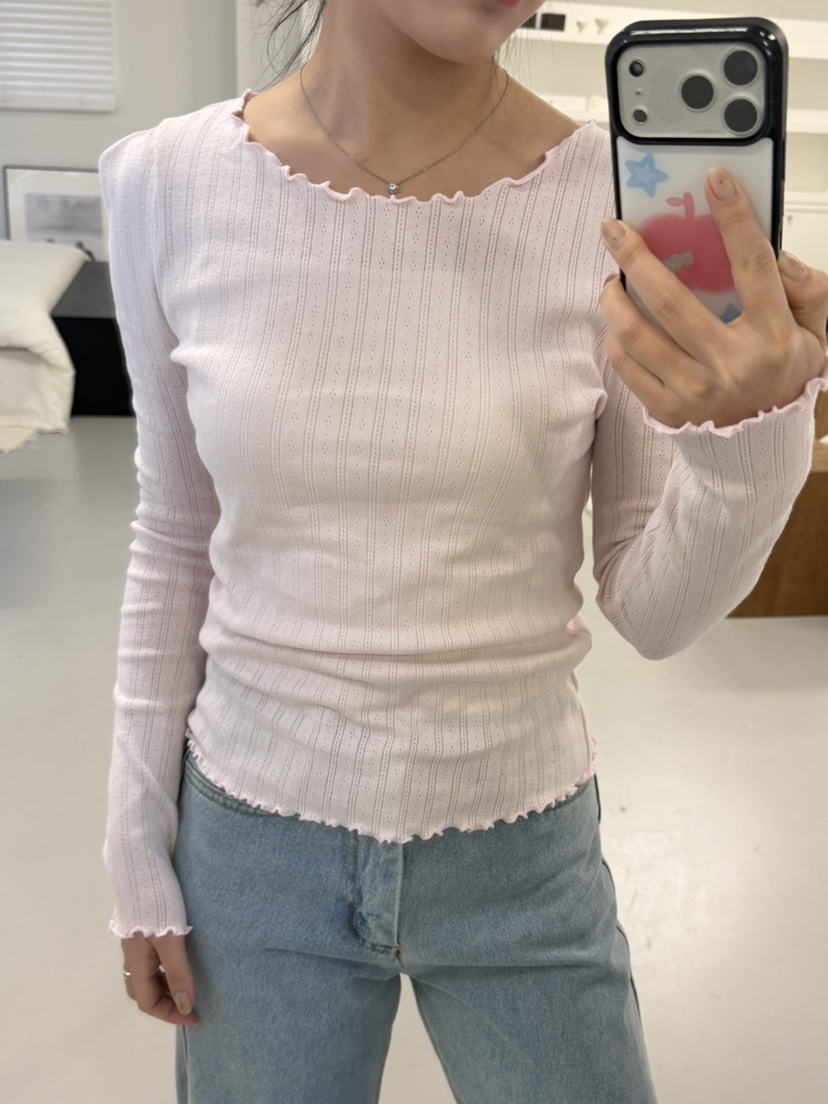 EDITION-P東大門代購女士新款推薦26春夏人氣熱賣長袖T恤EDITION/CHAHEE長袖T恤