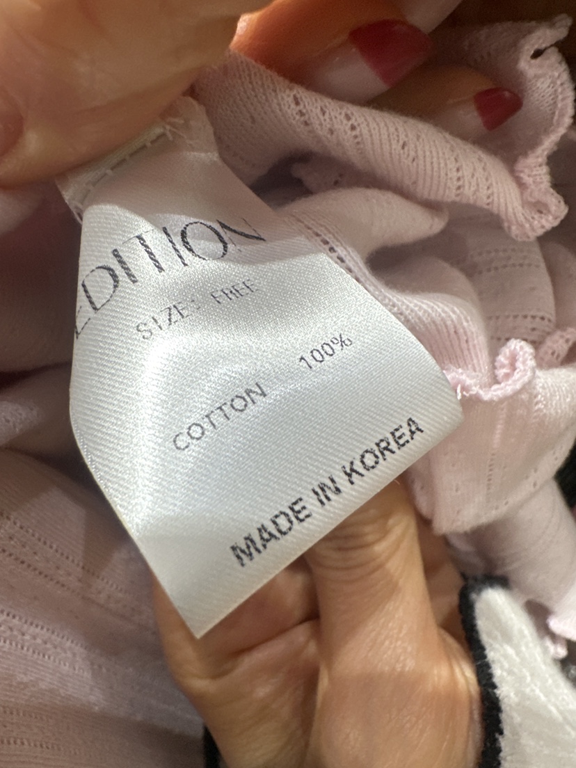 EDITION-P東大門代購女士新款推薦26春夏人氣熱賣長袖T恤EDITION/CHAHEE長袖T恤