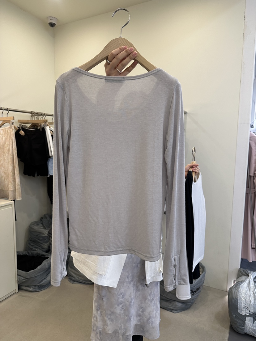 MONDAYMORING韓國代購女士新款真品人氣推薦時尚26春夏長袖T恤MONDAYMORING長袖T恤