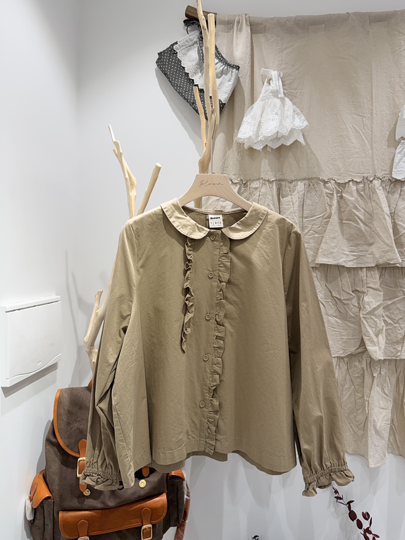 BLOOM東大門代購女裝新品時尚推薦人氣熱賣休閑襯衫蕾絲衫BLOOM-S襯衫/蕾絲衫圖色1