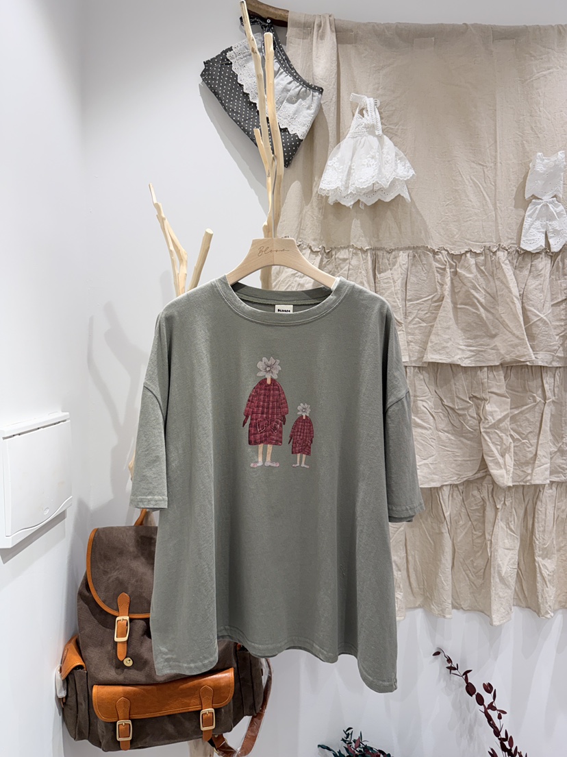 BLOOM東大門直郵女裝新款休閑26春季推薦時尚人氣T恤寬松BLOOM-ST恤圖色3