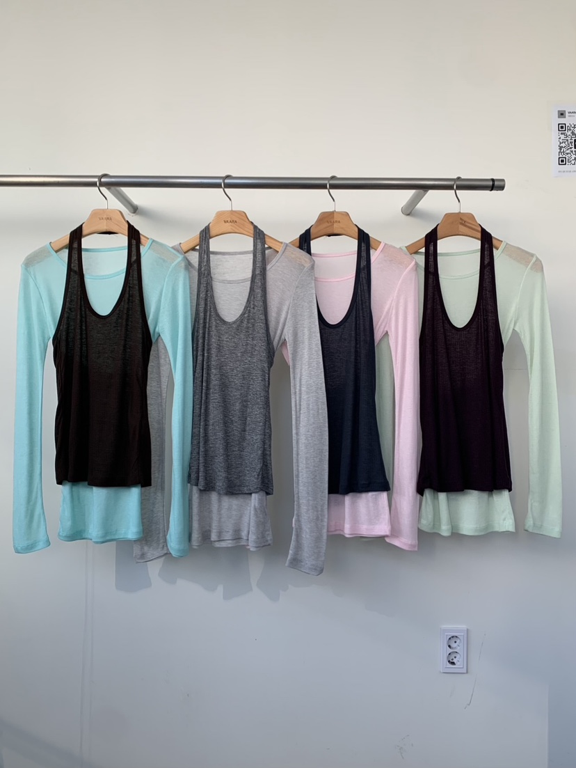 VAARA韓國直郵女士新款26春季熱賣人氣休閑時尚推薦吊帶背心VAARA吊帶/背心