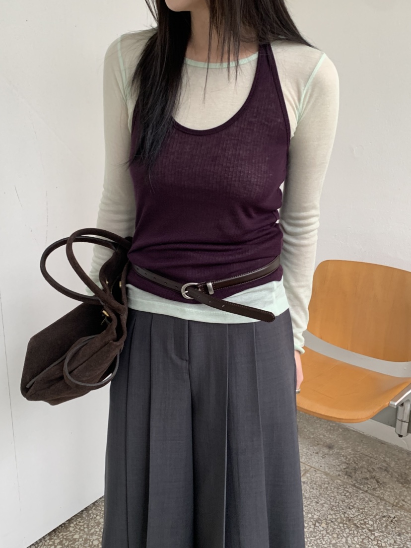 VAARA韓國直郵女士新款26春季熱賣人氣休閑時尚推薦吊帶背心VAARA吊帶/背心