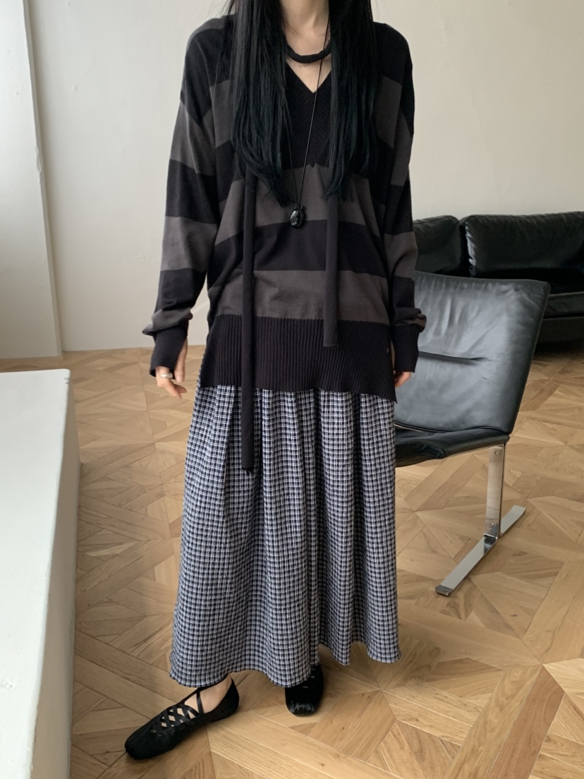 VAARA東大門實拍女裝新款熱賣人氣休閑職業推薦針織衫含脖帶VAARA針織衫