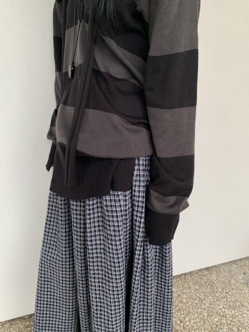 VAARA東大門實拍女裝新款熱賣人氣休閑職業推薦針織衫含脖帶VAARA針織衫