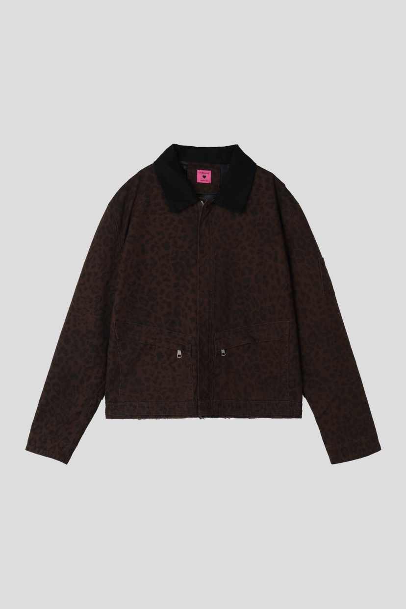 OURWAVE/OUR ROOM東大門實拍女裝新品時尚夾克豹紋短款Our Wave/Our Room夾克圖色1