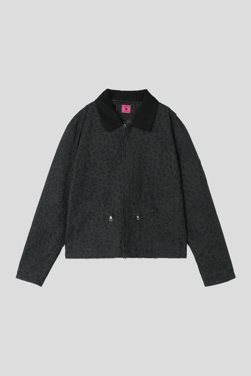 OURWAVE/OUR ROOM東大門實拍女裝新品時尚夾克豹紋短款Our Wave/Our Room夾克圖色2