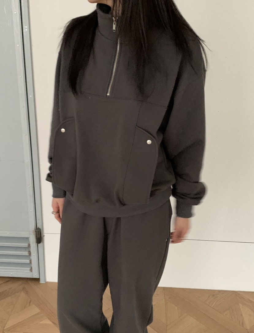 VAARA東大門實拍女士新品推薦時尚熱賣休閑職業人氣衛衣拉鏈VAARA衛衣