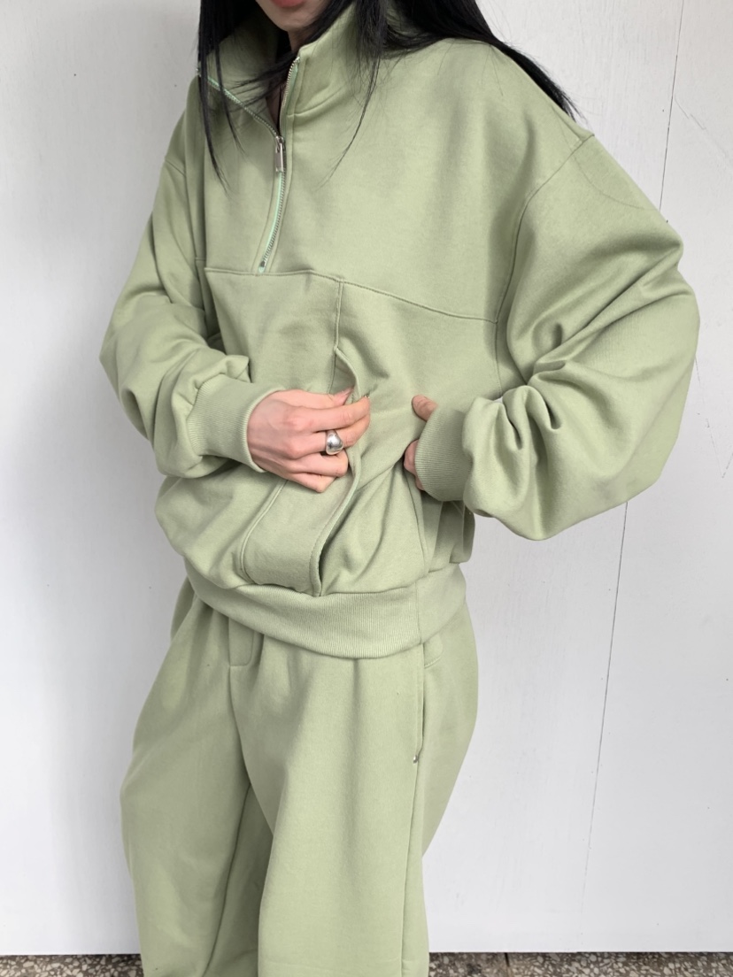 VAARA東大門實拍女士新品推薦時尚熱賣休閑職業人氣衛衣拉鏈VAARA衛衣