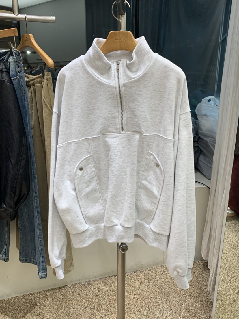 VAARA東大門實拍女士新品推薦時尚熱賣休閑職業人氣衛衣拉鏈VAARA衛衣圖色2