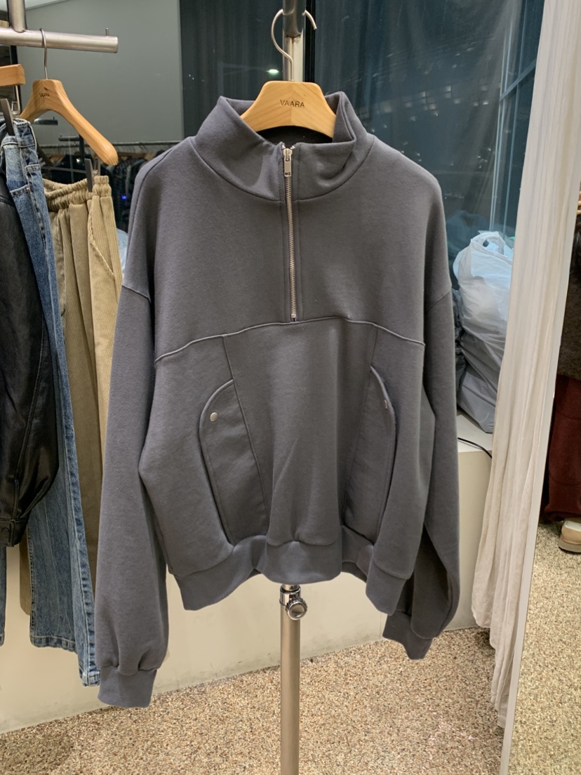 VAARA東大門實拍女士新品推薦時尚熱賣休閑職業人氣衛衣拉鏈VAARA衛衣圖色3
