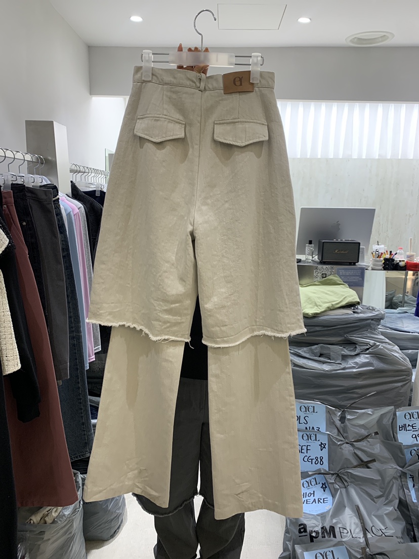 EYEL東大門代購女裝新品26春季熱賣時尚休閑職業休閑褲雙層EYEL休閑褲