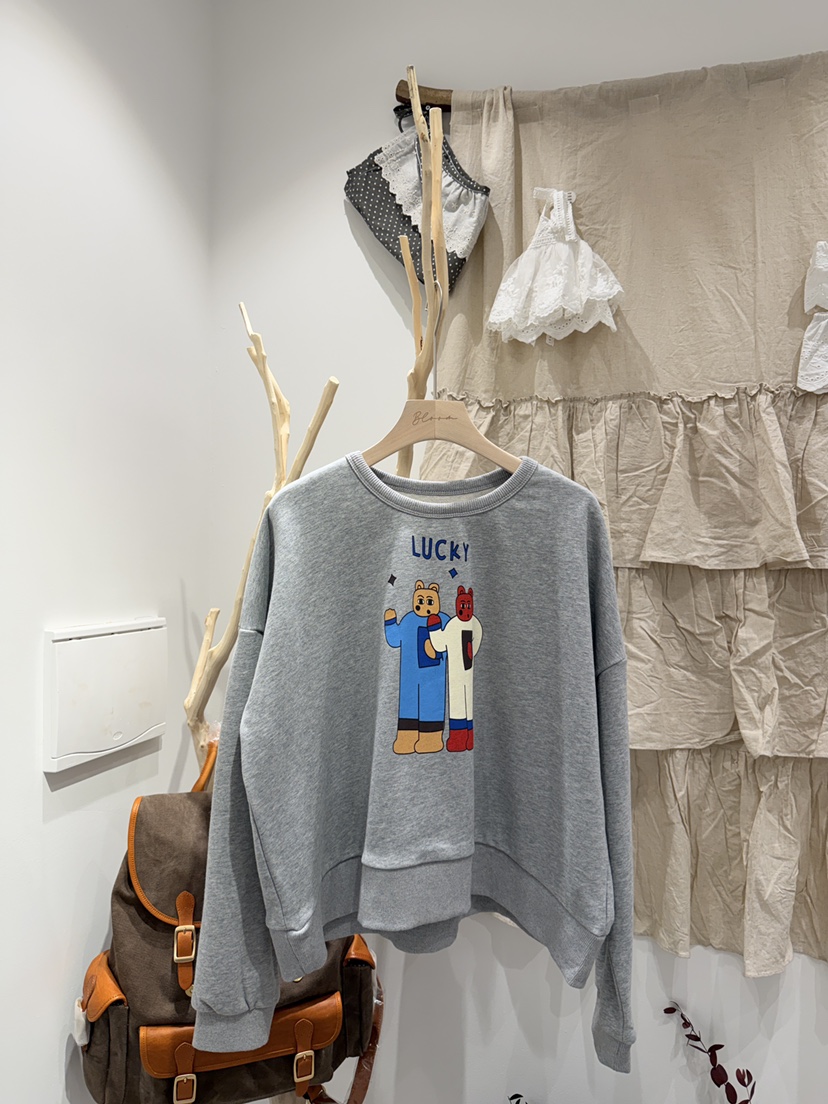 BLOOM東大門實拍女裝新品時尚26春季人氣熱賣休閑職業衛衣BLOOM-S衛衣圖色1