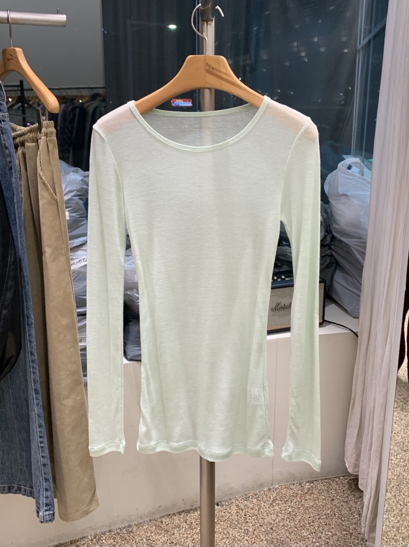 VAARA韓國代購女士新品熱賣人氣職業推薦時尚長袖T恤羊毛VAARA長袖T恤圖色2