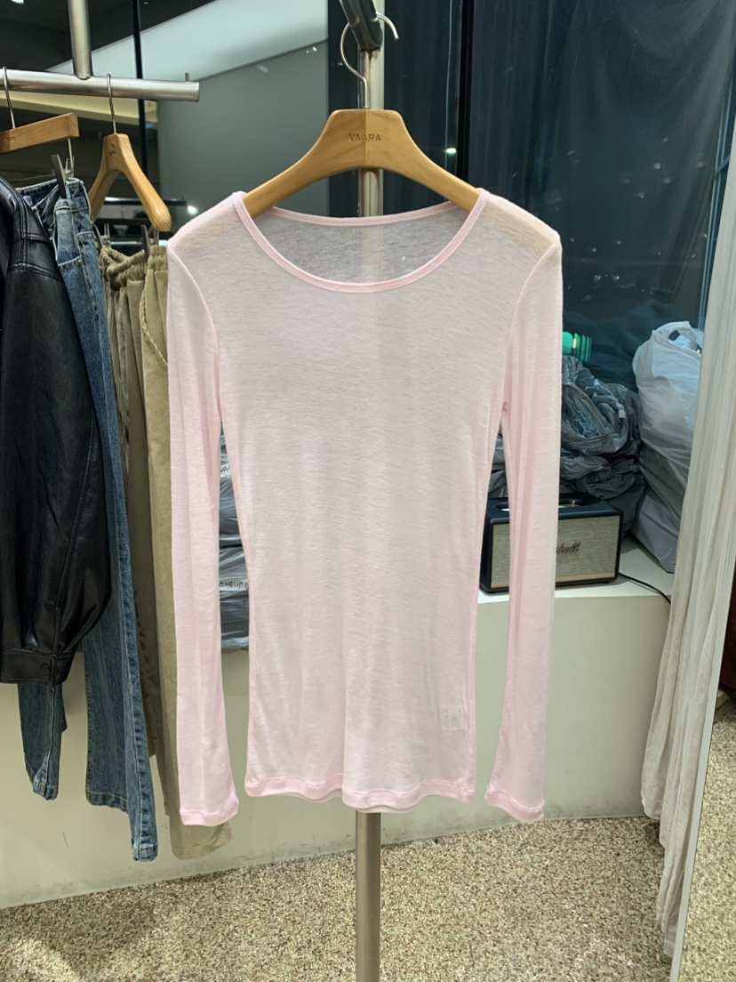 VAARA韓國代購女士新品熱賣人氣職業推薦時尚長袖T恤羊毛VAARA長袖T恤圖色5