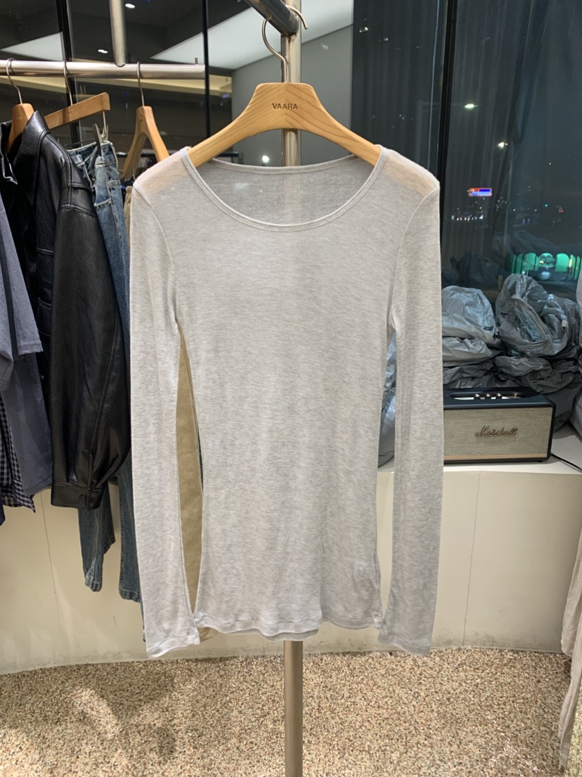VAARA韓國代購女士新品熱賣人氣職業推薦時尚長袖T恤羊毛VAARA長袖T恤圖色6