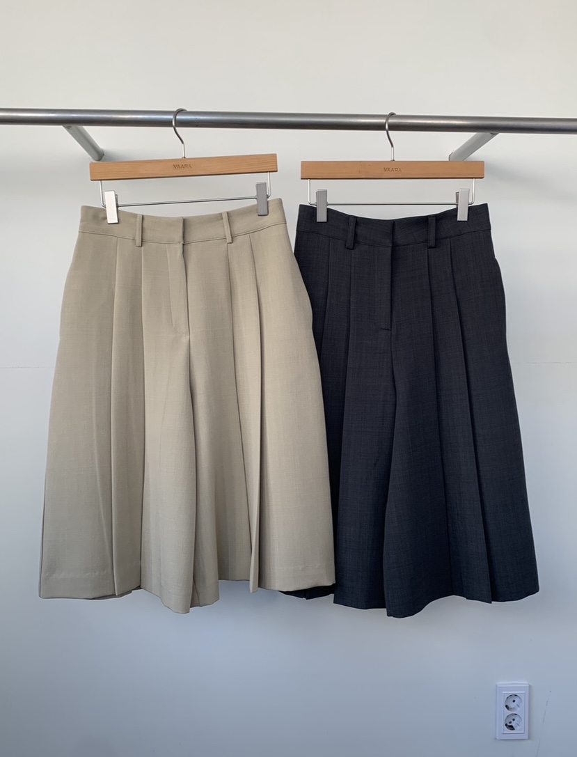 VAARA東大門代購女士新品休閑26春季職業時尚推薦裙褲褶皺VAARA裙褲